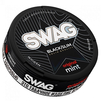 Жевательный табак Swag Black/Slim (Original Mint)